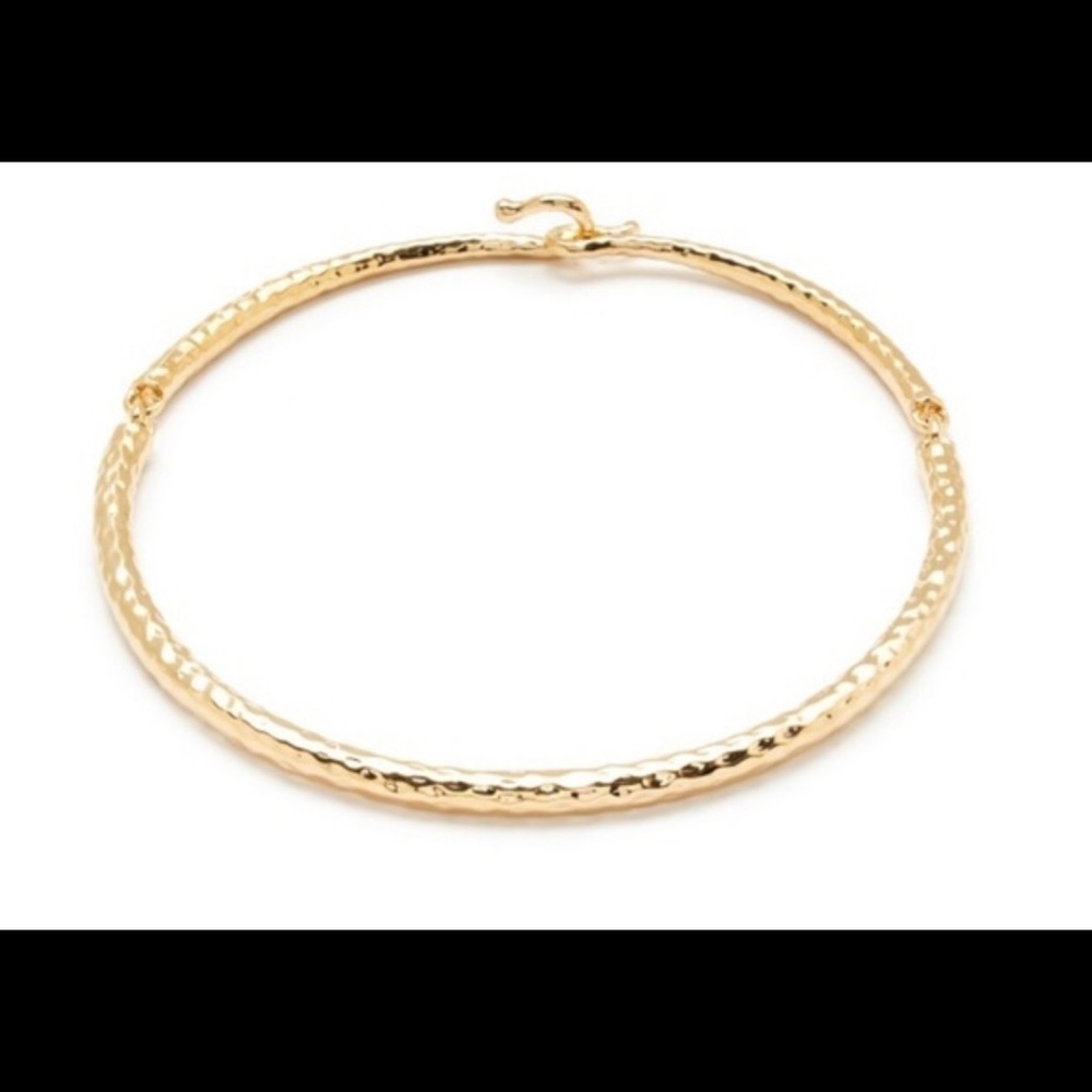 J. Crew Gold Hammered Choker
